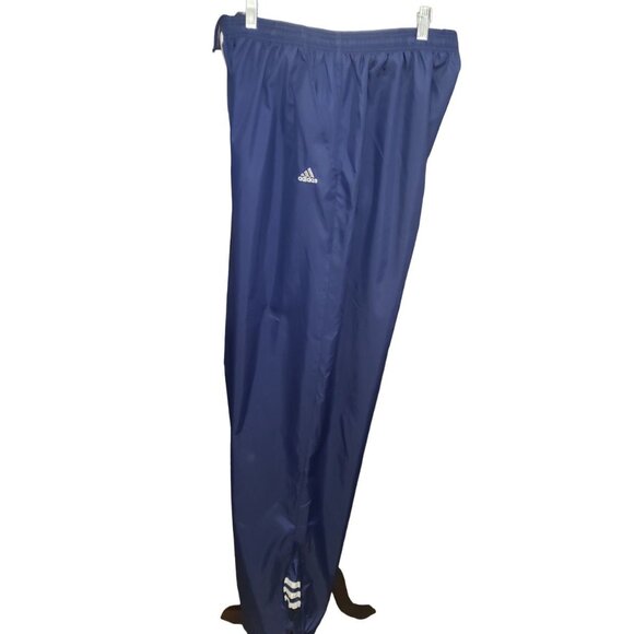 Adidas Pants Mens Extra Large Blue Jogger Track Pants Warm Up Logo Vintage - Picture 5 of 7